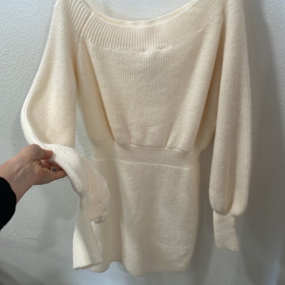 Line + Dot Rebecca Off Shoulder Sweater Mini Dress - Picture 7 of 7